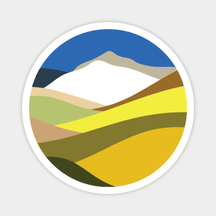 Colorful Salt Desert Mountains Magnet